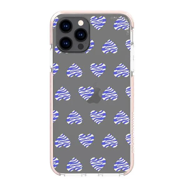 iPhone Case - Purple Zebra Heart