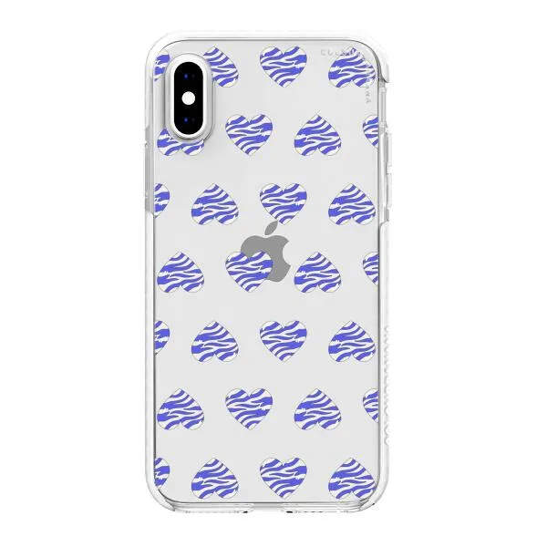 iPhone Case - Purple Zebra Heart