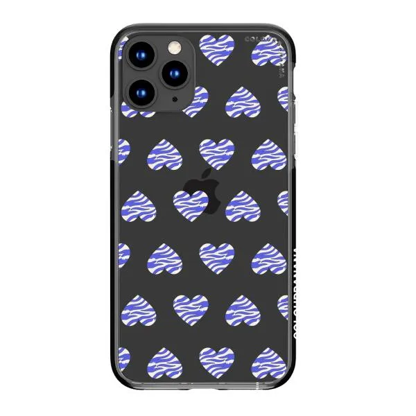 iPhone Case - Purple Zebra Heart