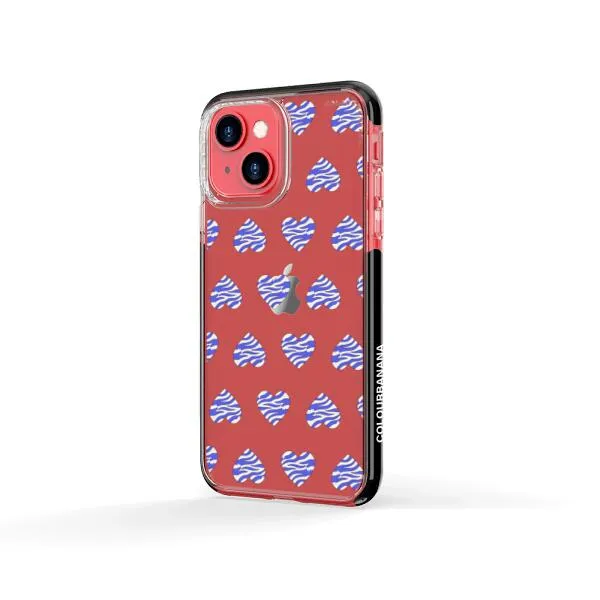 iPhone Case - Purple Zebra Heart