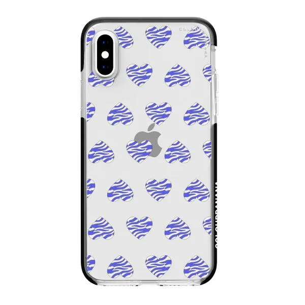 iPhone Case - Purple Zebra Heart