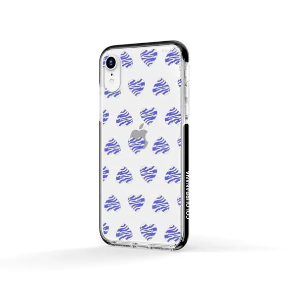 iPhone Case - Purple Zebra Heart