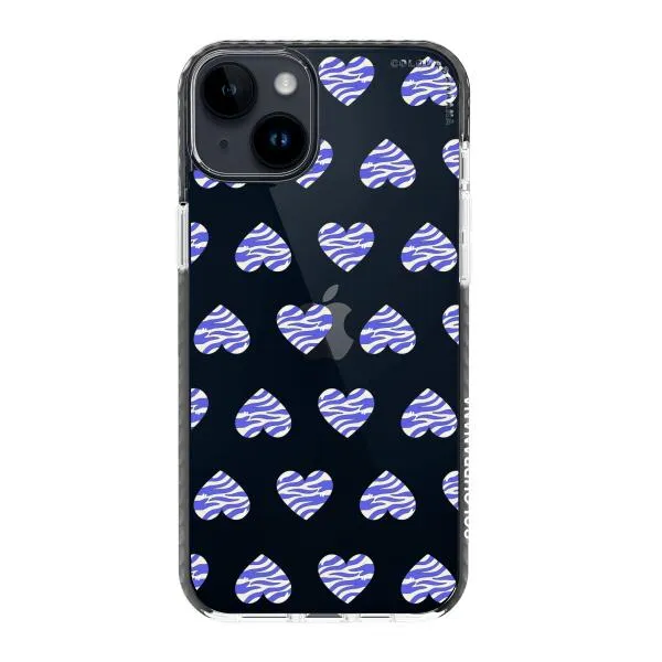 iPhone Case - Purple Zebra Heart