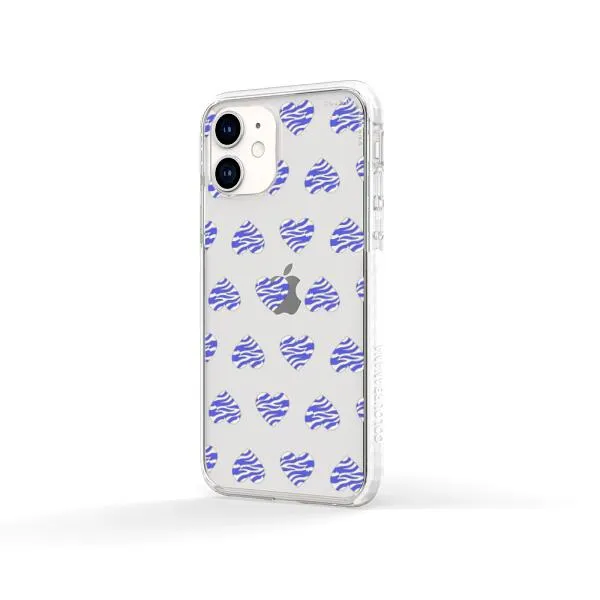 iPhone Case - Purple Zebra Heart