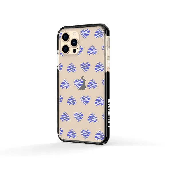 iPhone Case - Purple Zebra Heart