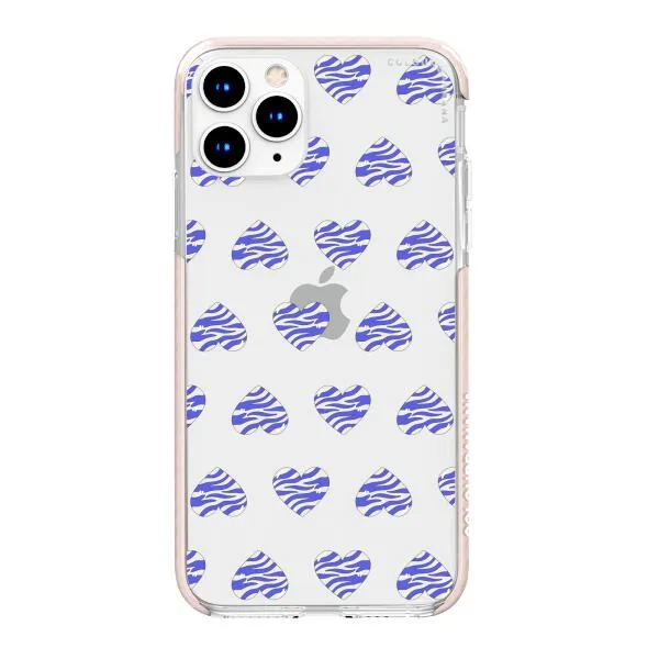 iPhone Case - Purple Zebra Heart