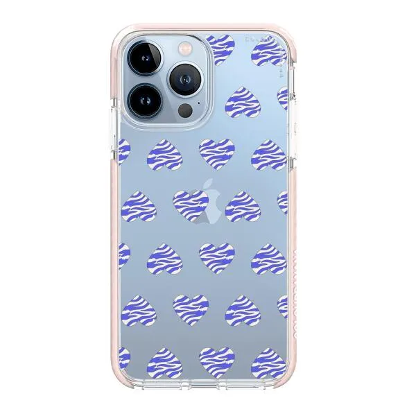 iPhone Case - Purple Zebra Heart