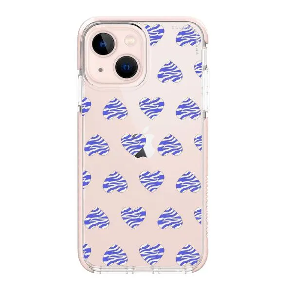 iPhone Case - Purple Zebra Heart