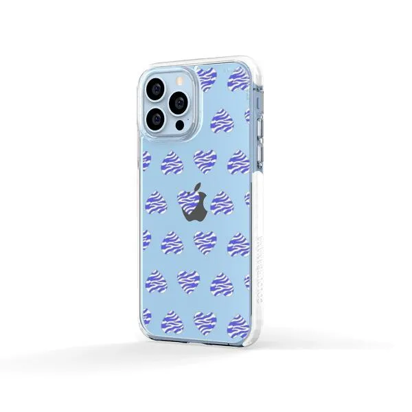 iPhone Case - Purple Zebra Heart