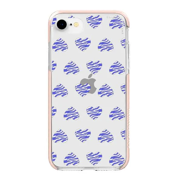 iPhone Case - Purple Zebra Heart