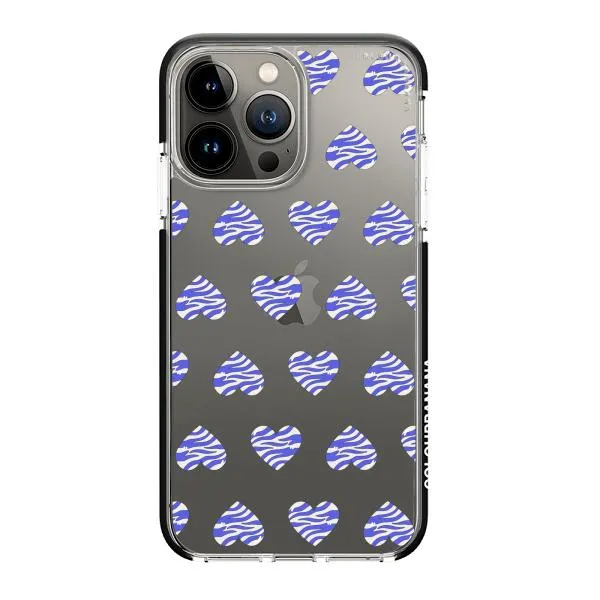 iPhone Case - Purple Zebra Heart