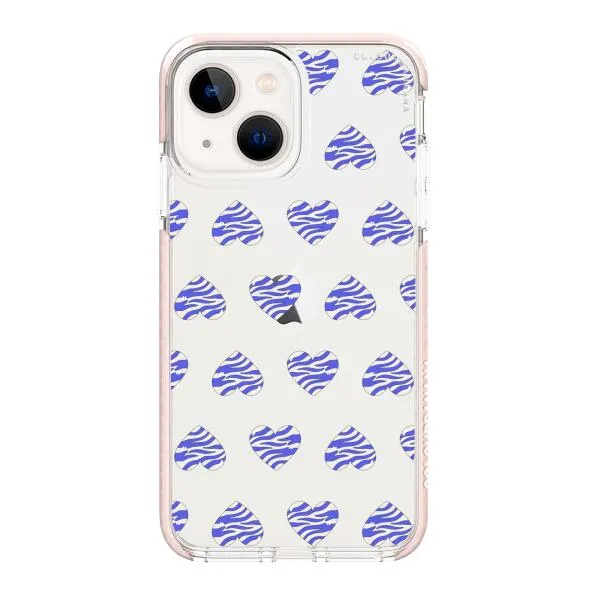 iPhone Case - Purple Zebra Heart