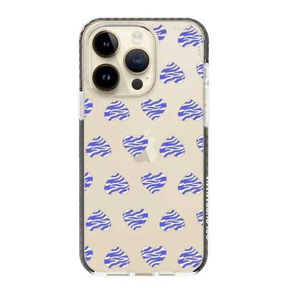 iPhone Case - Purple Zebra Heart