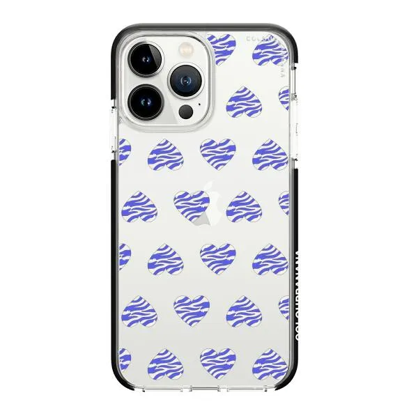 iPhone Case - Purple Zebra Heart