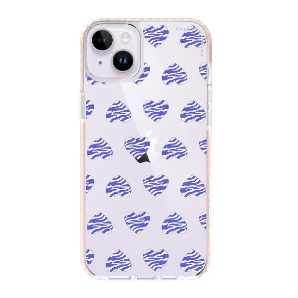 iPhone Case - Purple Zebra Heart