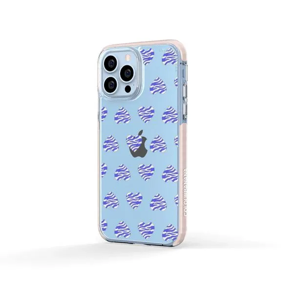 iPhone Case - Purple Zebra Heart