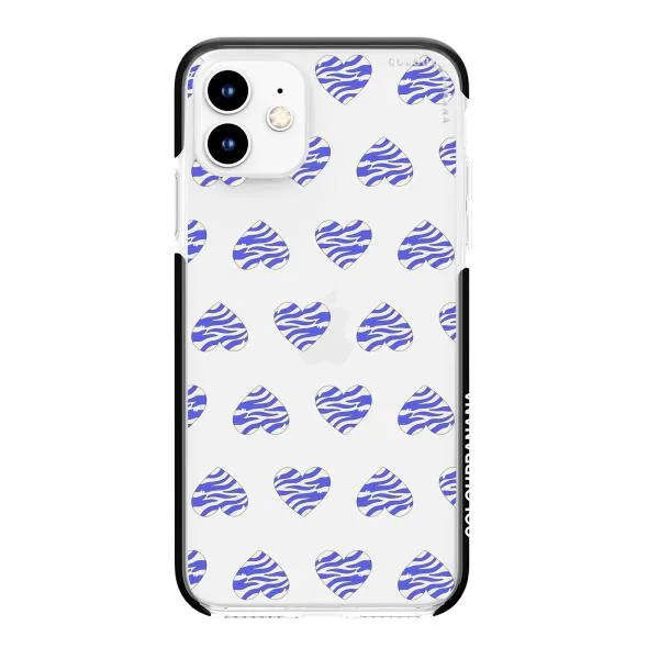 iPhone Case - Purple Zebra Heart