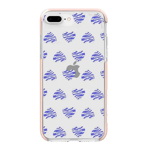 iPhone Case - Purple Zebra Heart