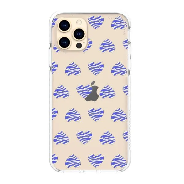 iPhone Case - Purple Zebra Heart