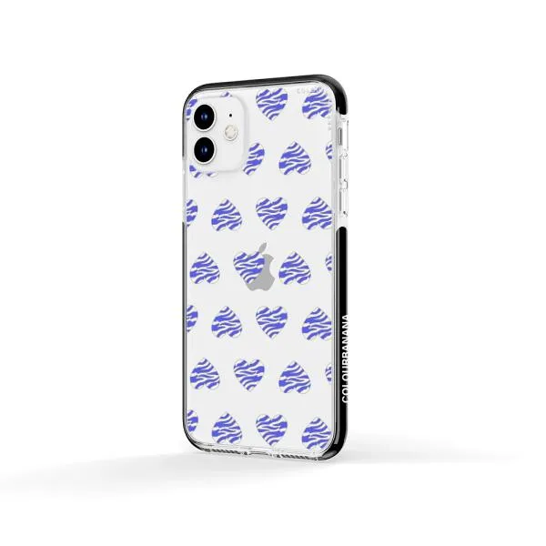 iPhone Case - Purple Zebra Heart