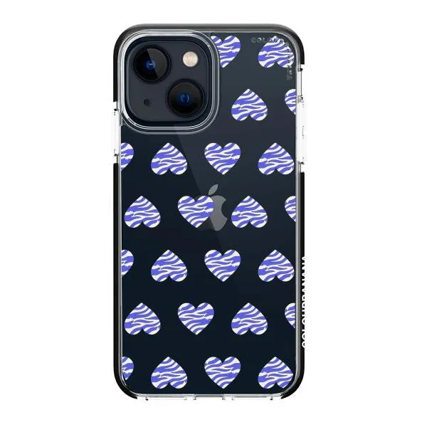 iPhone Case - Purple Zebra Heart