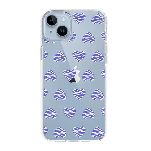 iPhone Case - Purple Zebra Heart