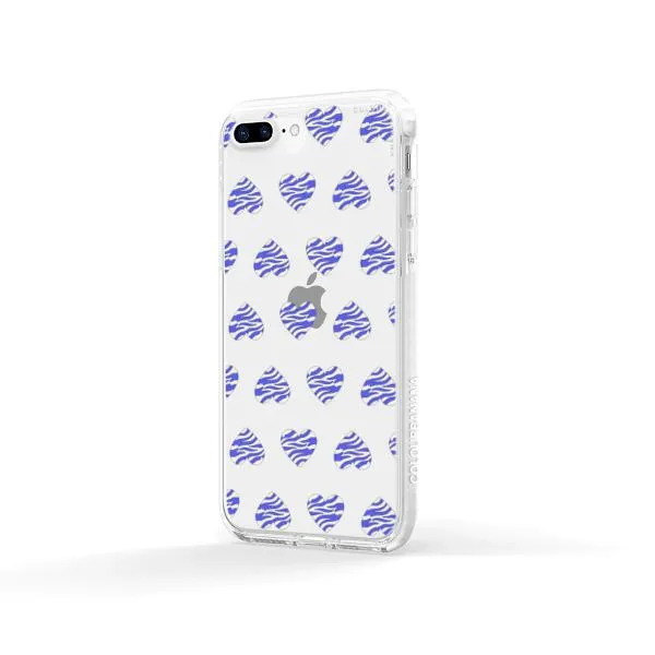 iPhone Case - Purple Zebra Heart