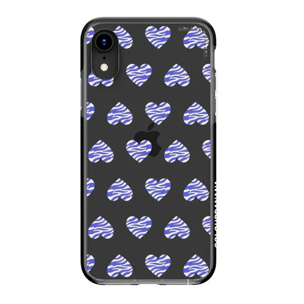 iPhone Case - Purple Zebra Heart