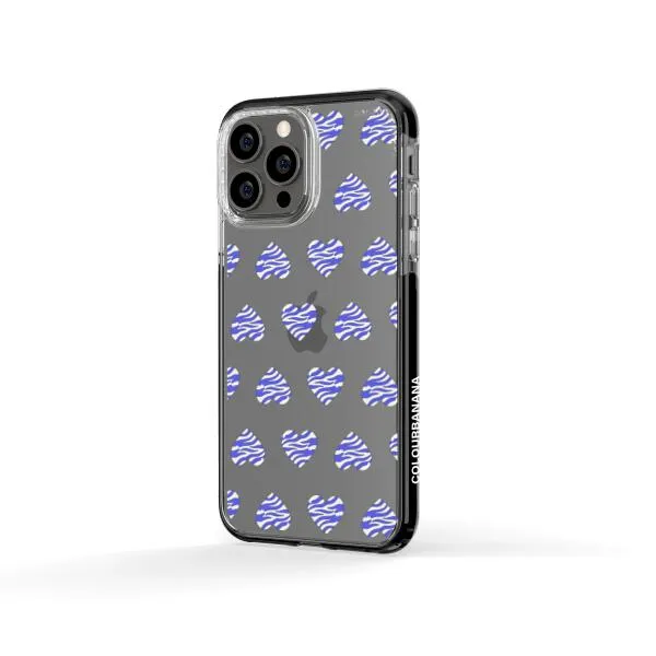 iPhone Case - Purple Zebra Heart