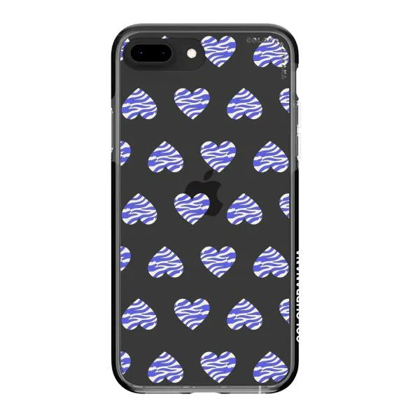 iPhone Case - Purple Zebra Heart