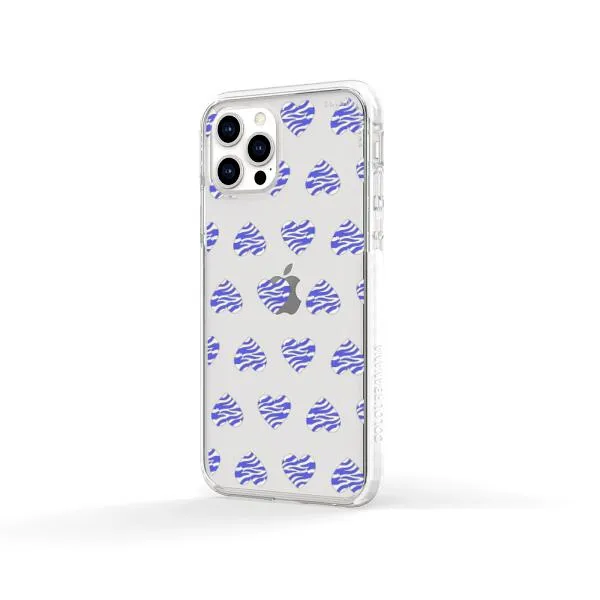 iPhone Case - Purple Zebra Heart