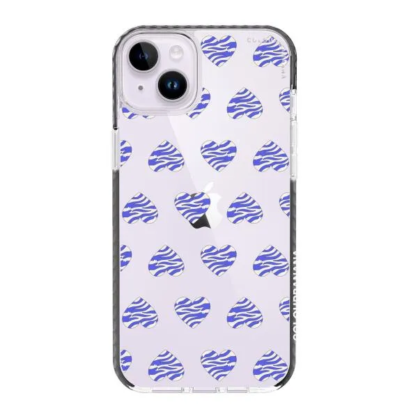 iPhone Case - Purple Zebra Heart