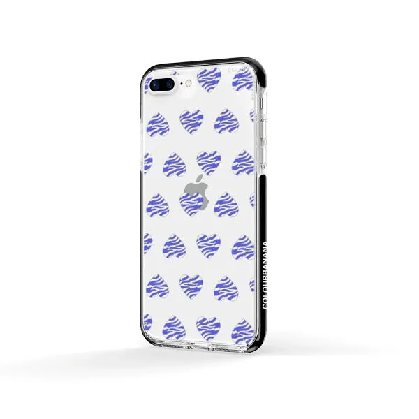 iPhone Case - Purple Zebra Heart