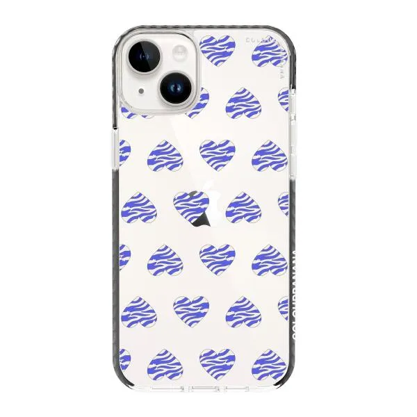 iPhone Case - Purple Zebra Heart