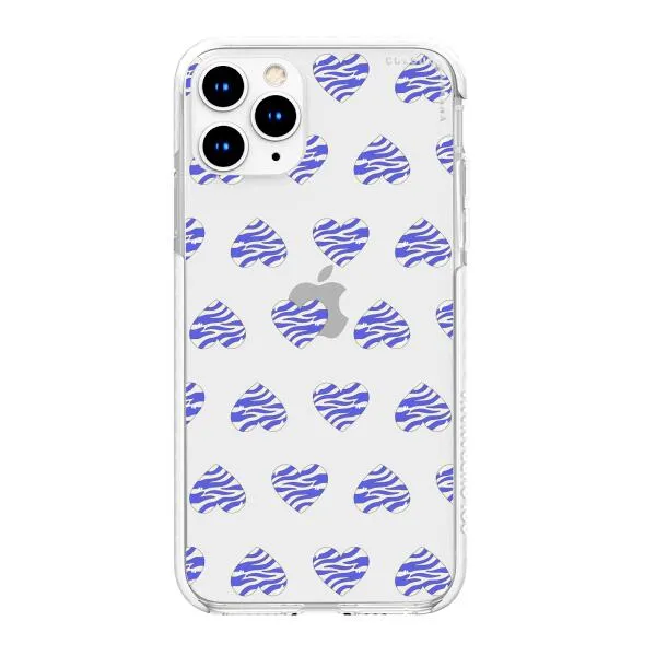 iPhone Case - Purple Zebra Heart