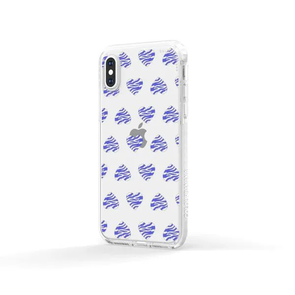 iPhone Case - Purple Zebra Heart