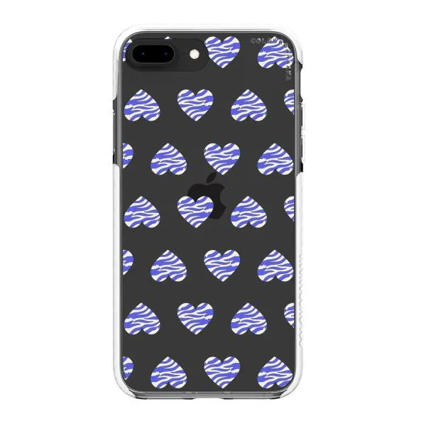 iPhone Case - Purple Zebra Heart