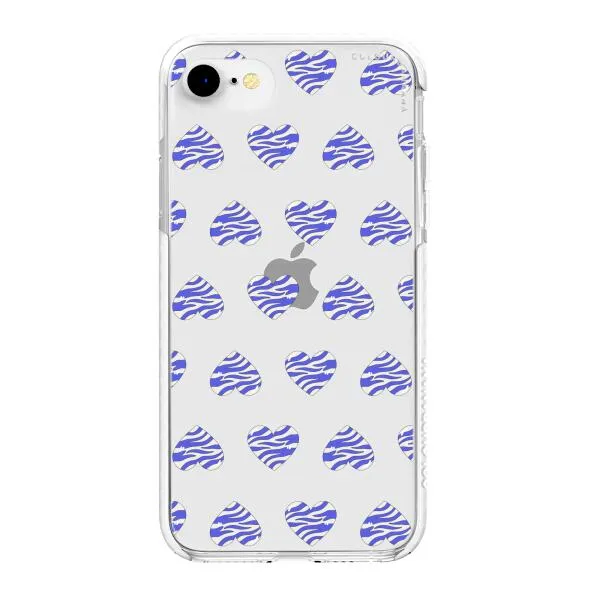 iPhone Case - Purple Zebra Heart