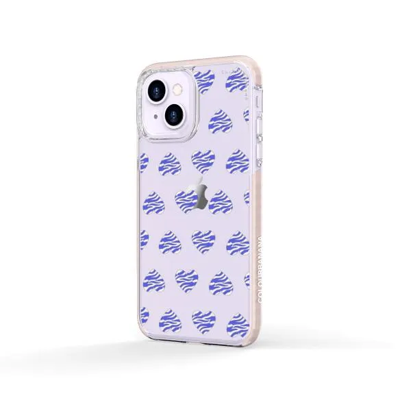 iPhone Case - Purple Zebra Heart