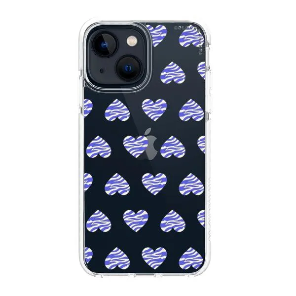 iPhone Case - Purple Zebra Heart