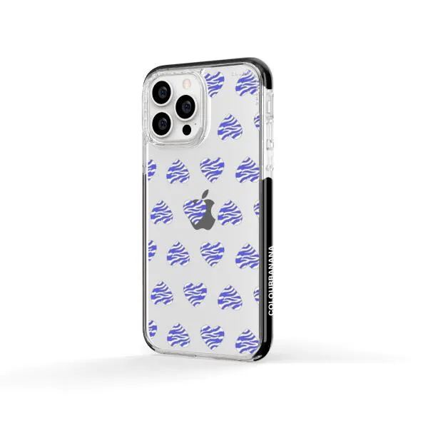 iPhone Case - Purple Zebra Heart