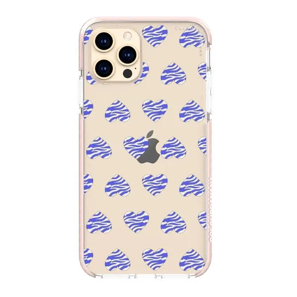 iPhone Case - Purple Zebra Heart