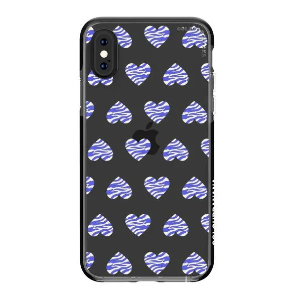 iPhone Case - Purple Zebra Heart