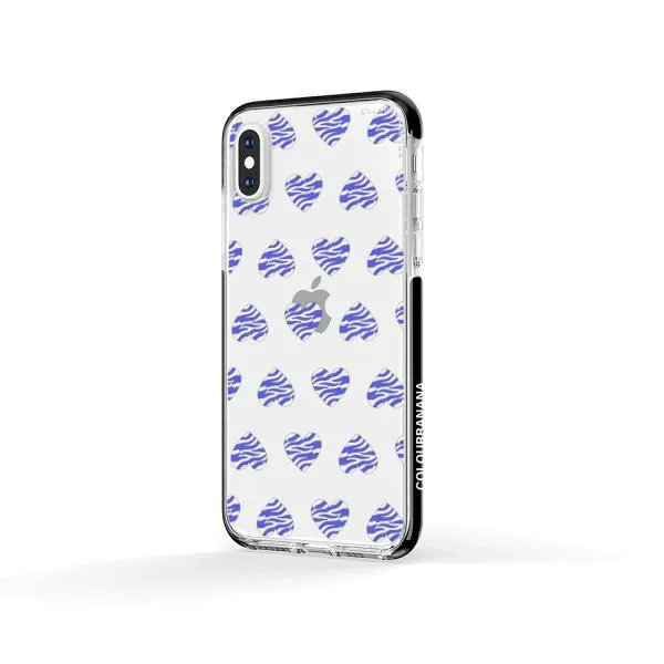 iPhone Case - Purple Zebra Heart