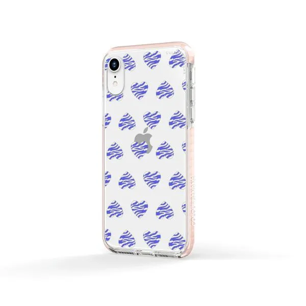 iPhone Case - Purple Zebra Heart