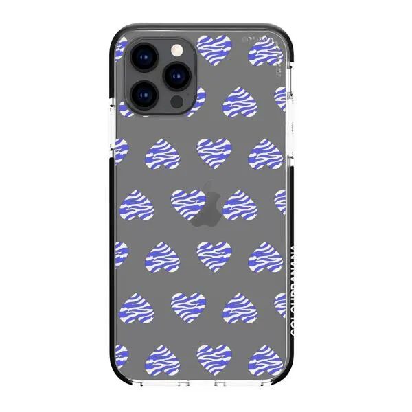 iPhone Case - Purple Zebra Heart