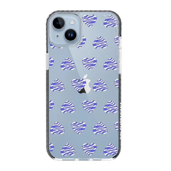 iPhone Case - Purple Zebra Heart