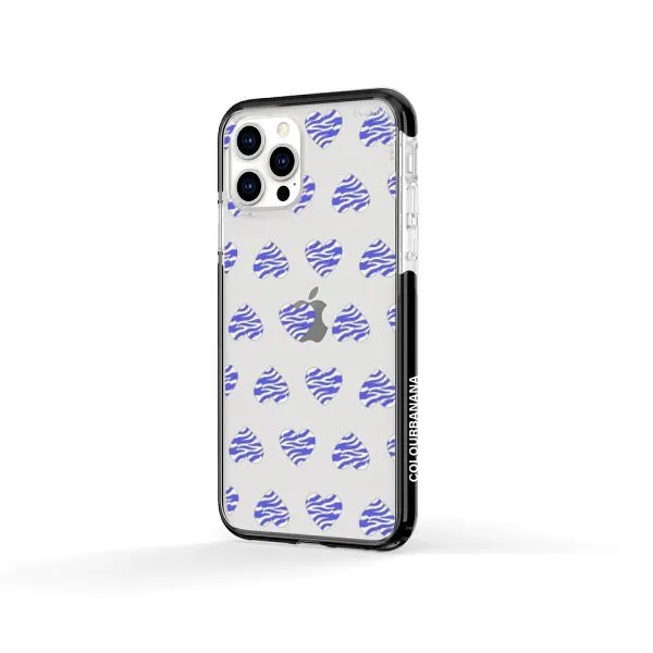 iPhone Case - Purple Zebra Heart