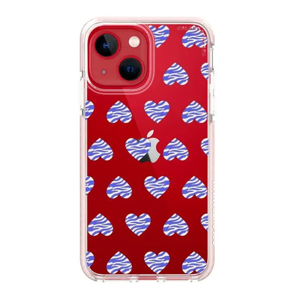 iPhone Case - Purple Zebra Heart