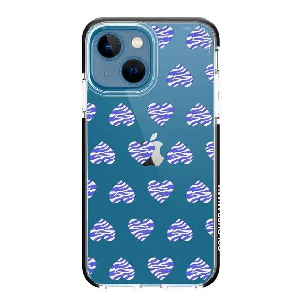 iPhone Case - Purple Zebra Heart